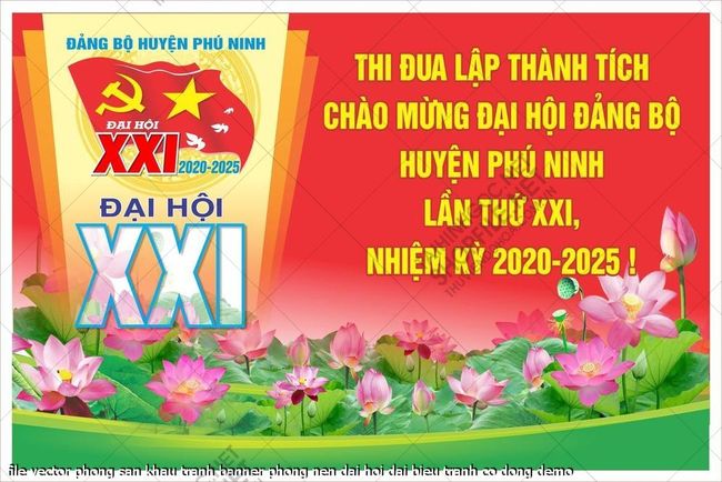 file vector phong san khau tranh banner phong nen dai hoi dai bieu tranh co dong